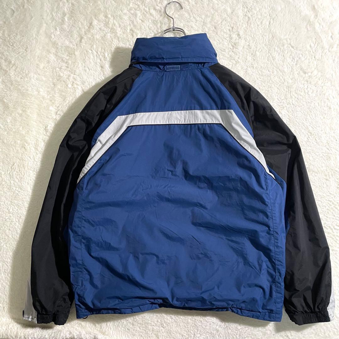 コロンビア　中綿　ナイロンジャケット　ネイビー　ブラック　ＸＬ　切替デザイン