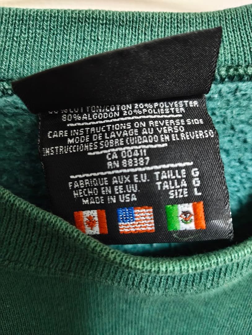 【よしちゃん専用】アディダス 刺繍ロゴ USA製 90's万国旗タグ スウェット