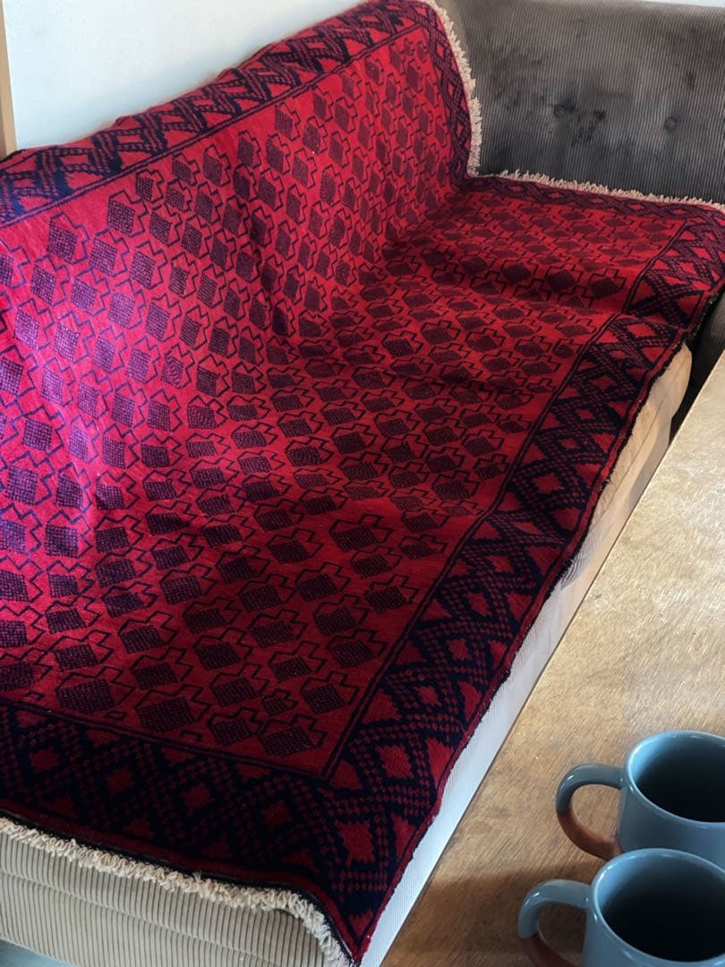 【在庫整理／大幅値引】200×107 アフガニスタン バルーチ ヴィンテージラグ