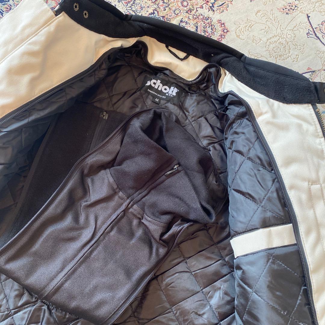 新品未使用Schott シングルライダースジャケット インナー脱着可能モデル！