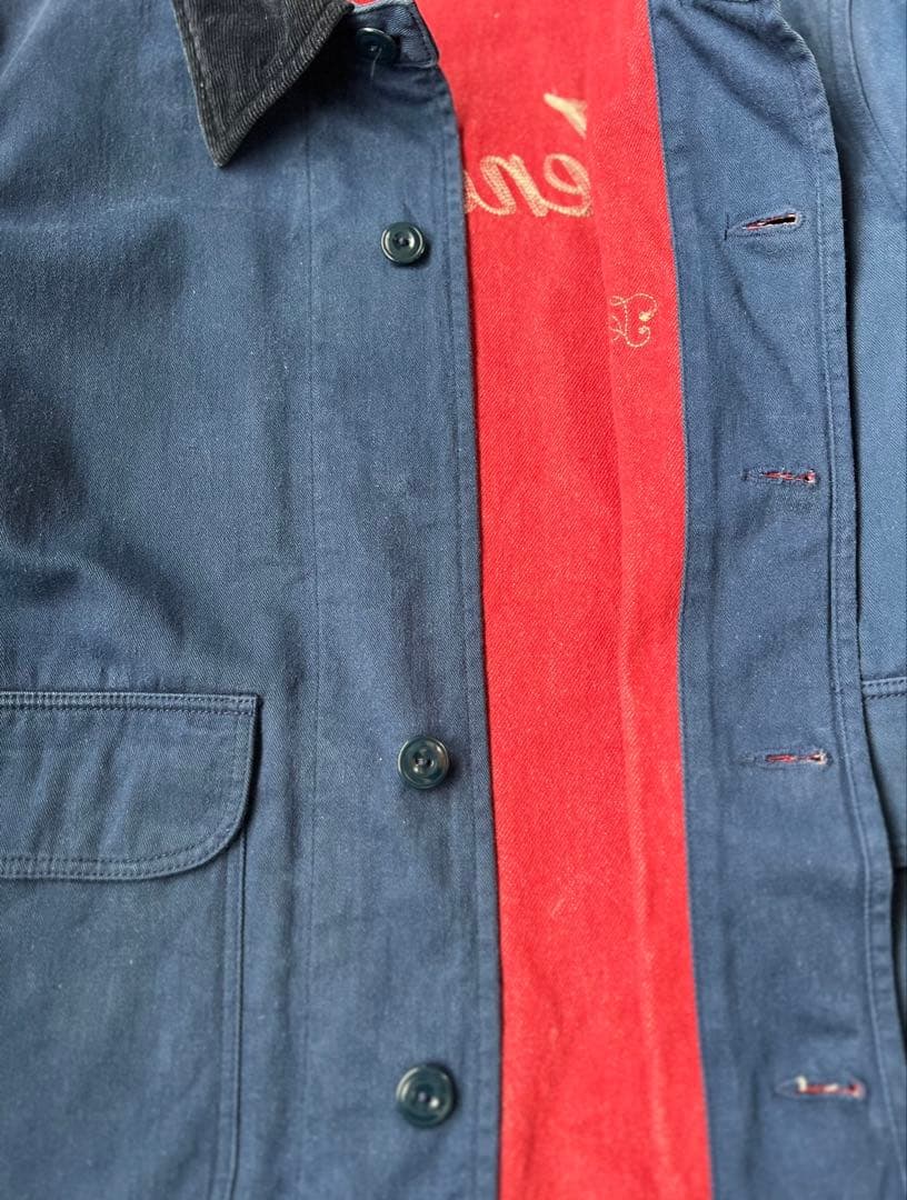 Tenderloin ジャケット ネイビー 襟コーデュロイ