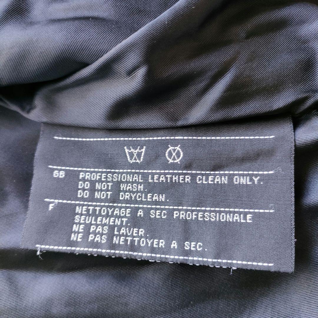 ハーレーダビッドソン バックロゴ刺繍 ジップアップ シングルライダースジャケット