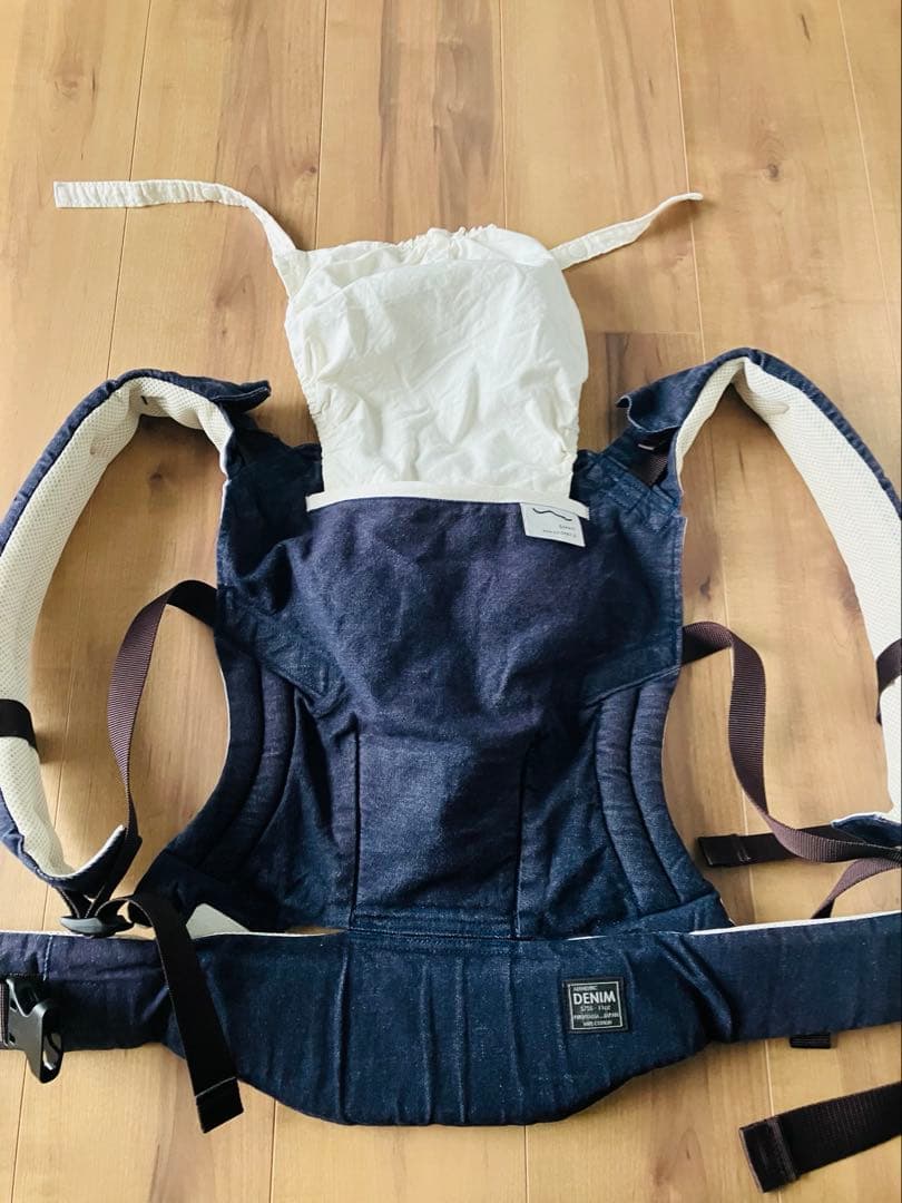【セット】美品／sun&beach denim navy(OM-1) 抱っこ紐