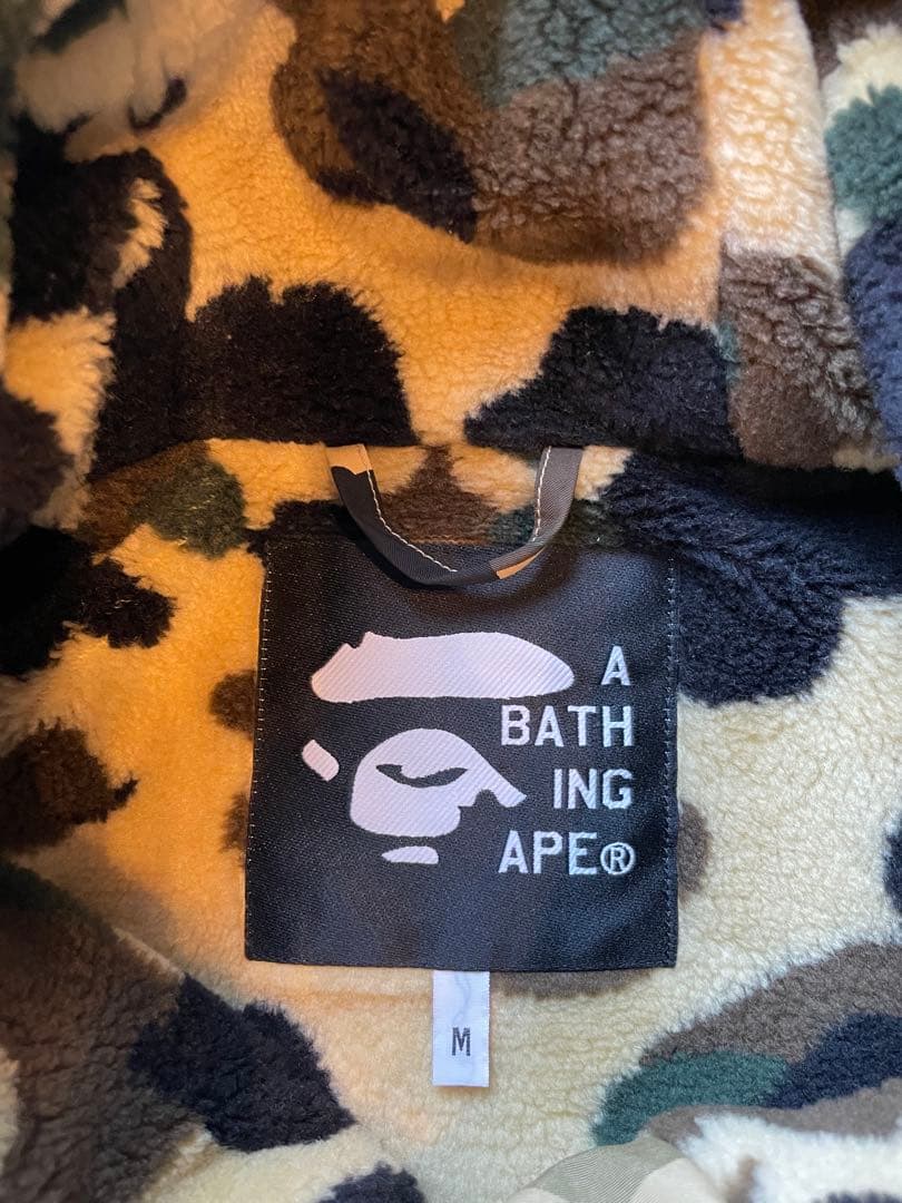 A BATHING APE カモフラ ハーフジップ ナイロンジャケット