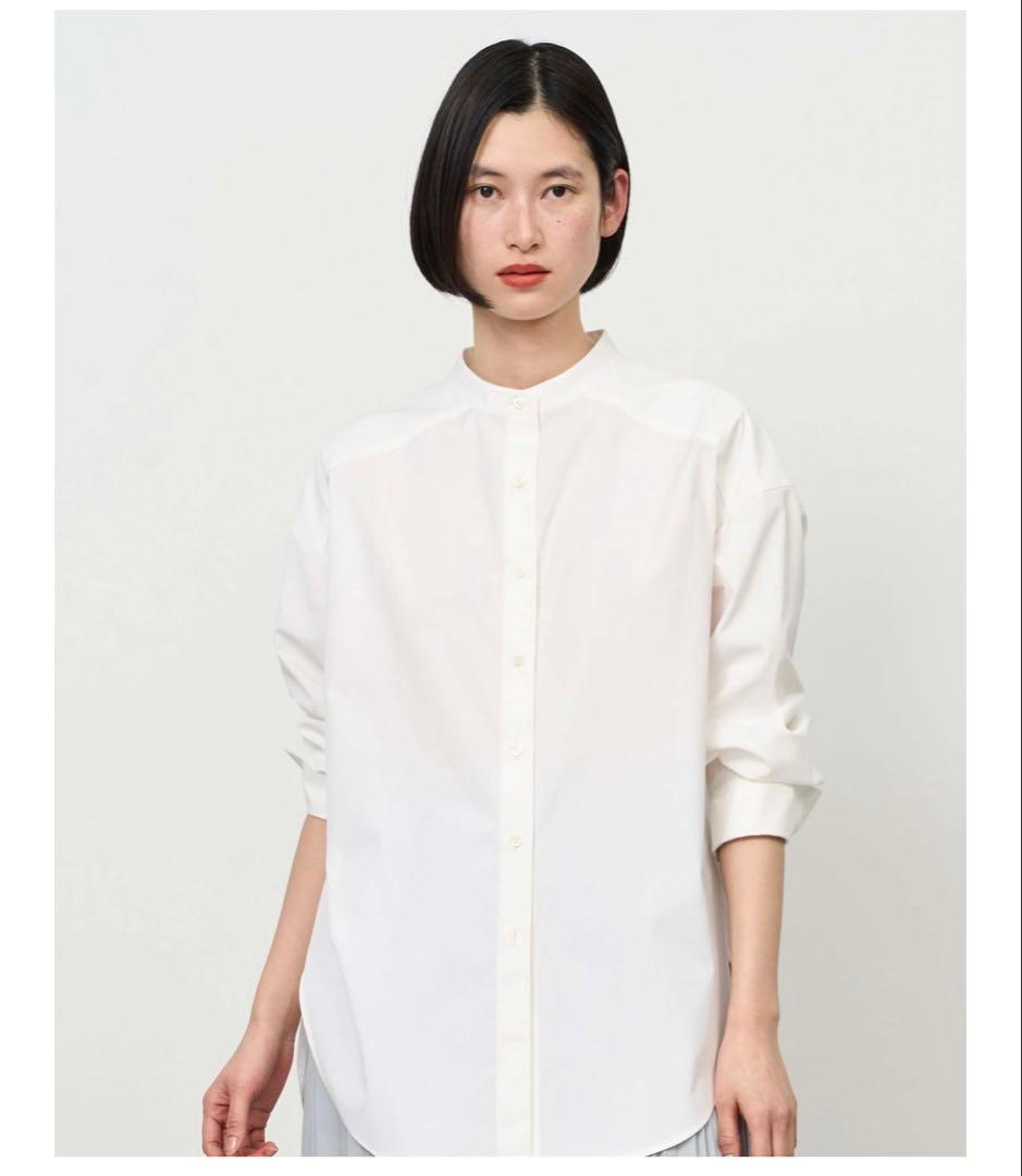 美品✨ ソージュ soeju バンドカラー　シャツ　オーバーサイズ　ホワイト