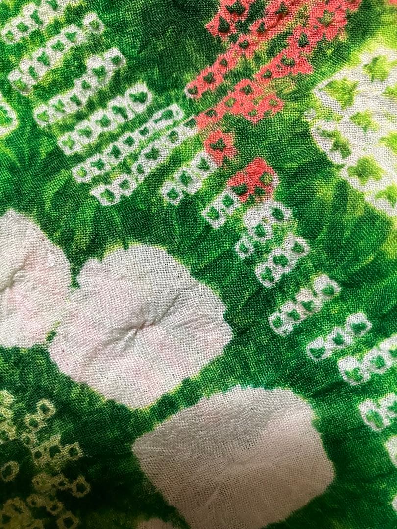 い*ふ様 オークション有松鳴海総絞り浴衣のみ緑、158±5