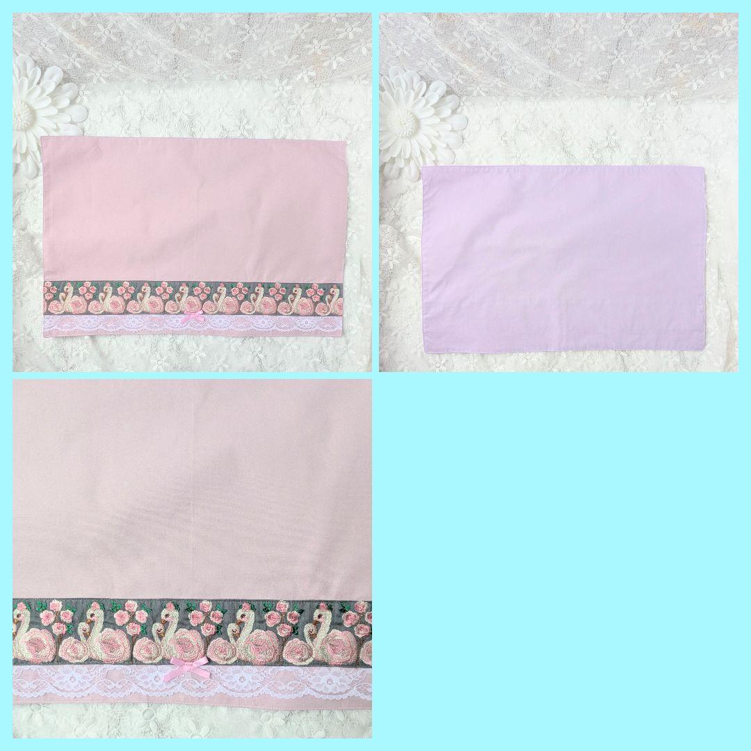 五十鈴ページ　入学3点セット等　ハートキルト　スワン刺繍リボン