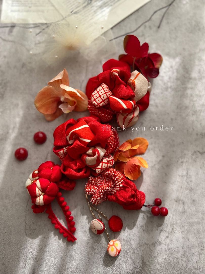 moe様order髪飾り お持ちのお着物に似合わせで♡
