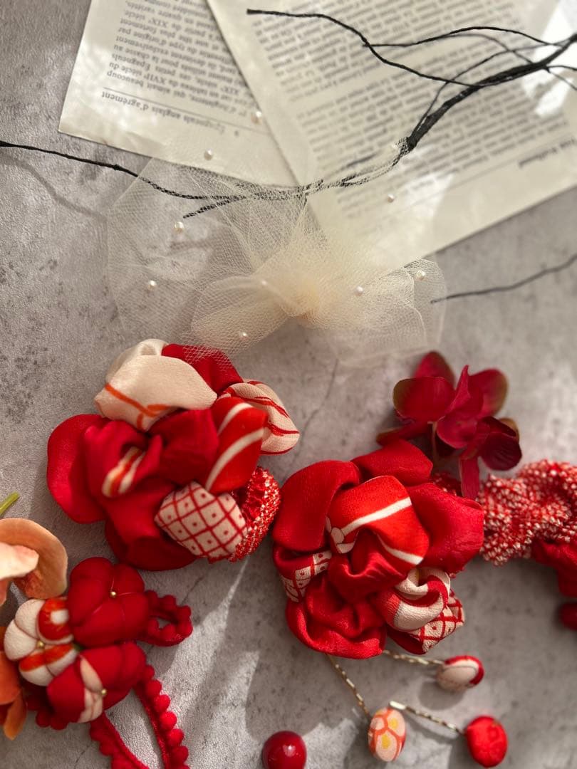 moe様order髪飾り お持ちのお着物に似合わせで♡