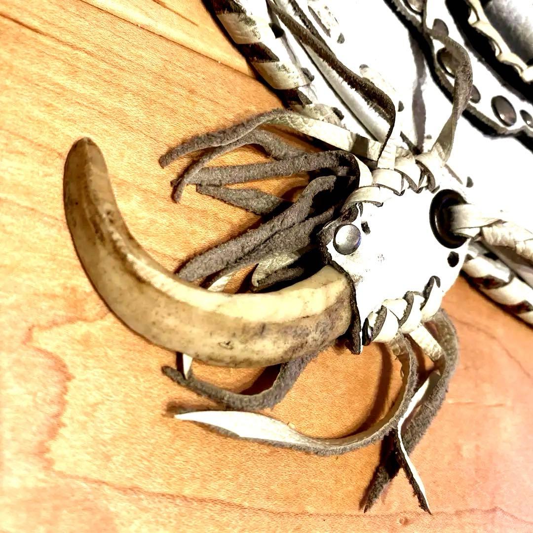 ウエスタンベルト　ネイティブアメリカン　ヴィンテージ　個性的　レザーベルト　腰袋