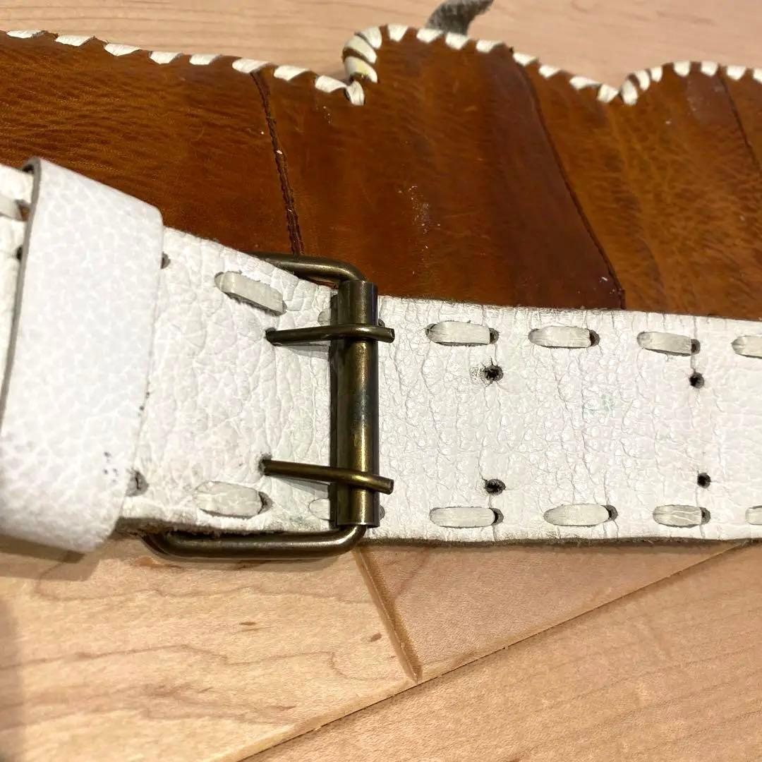 ウエスタンベルト　ネイティブアメリカン　ヴィンテージ　個性的　レザーベルト　腰袋