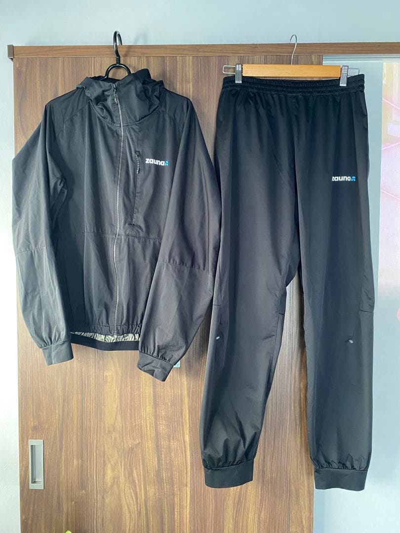 zauna ザウナスーツ ブラック M サウナスーツ セットアップ