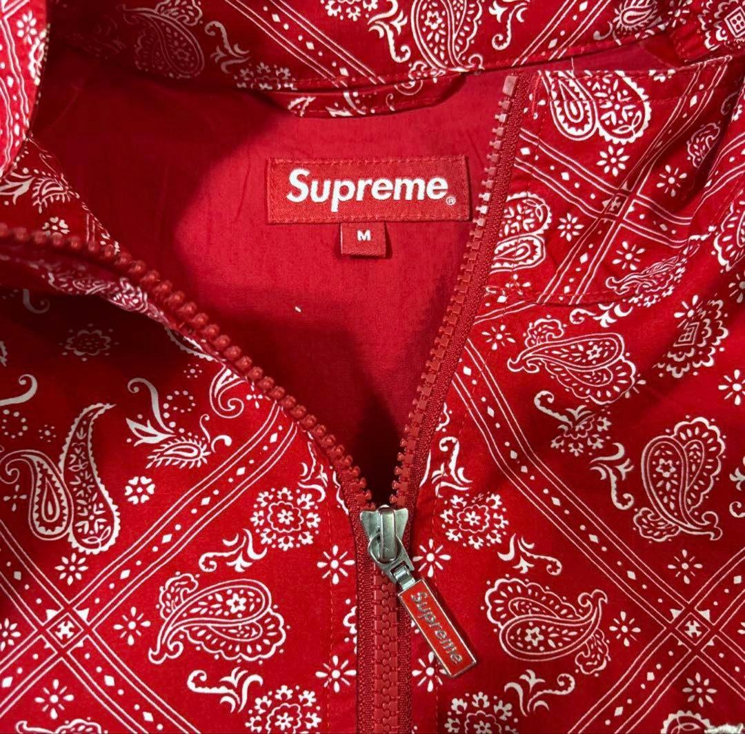 希少Supreme Bandana Track Jacket Redセットアップ