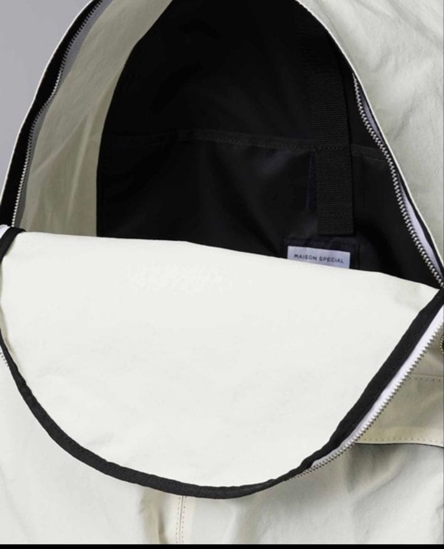 KONBU Nylon Backpack/MAISON SPECIAL 白