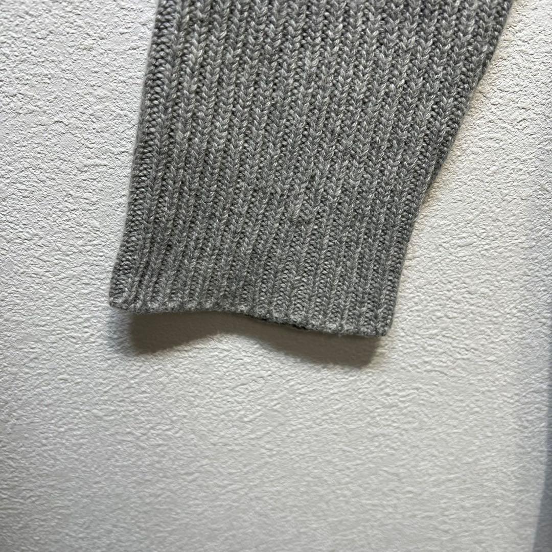 希少 MM6 上質 ウール カシミヤ タートルネック リブ ロングニット S