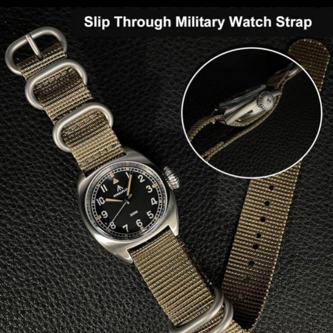 【新品未使用】STEELFLIER ミリタリーウォッチ 36mm Vh31 搭載