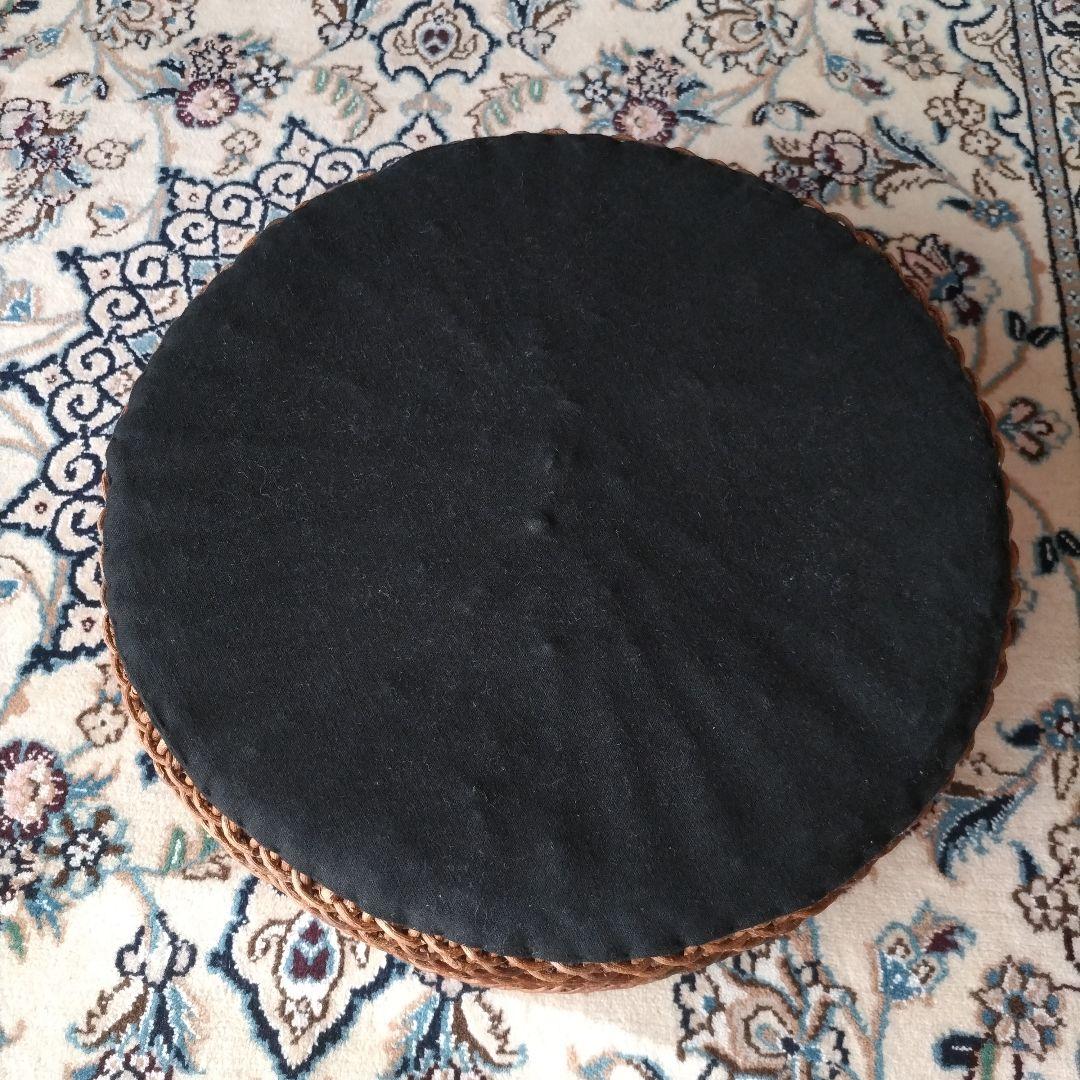 あけび こだし編み 丸型 籠 ランドリーバスケット 大型