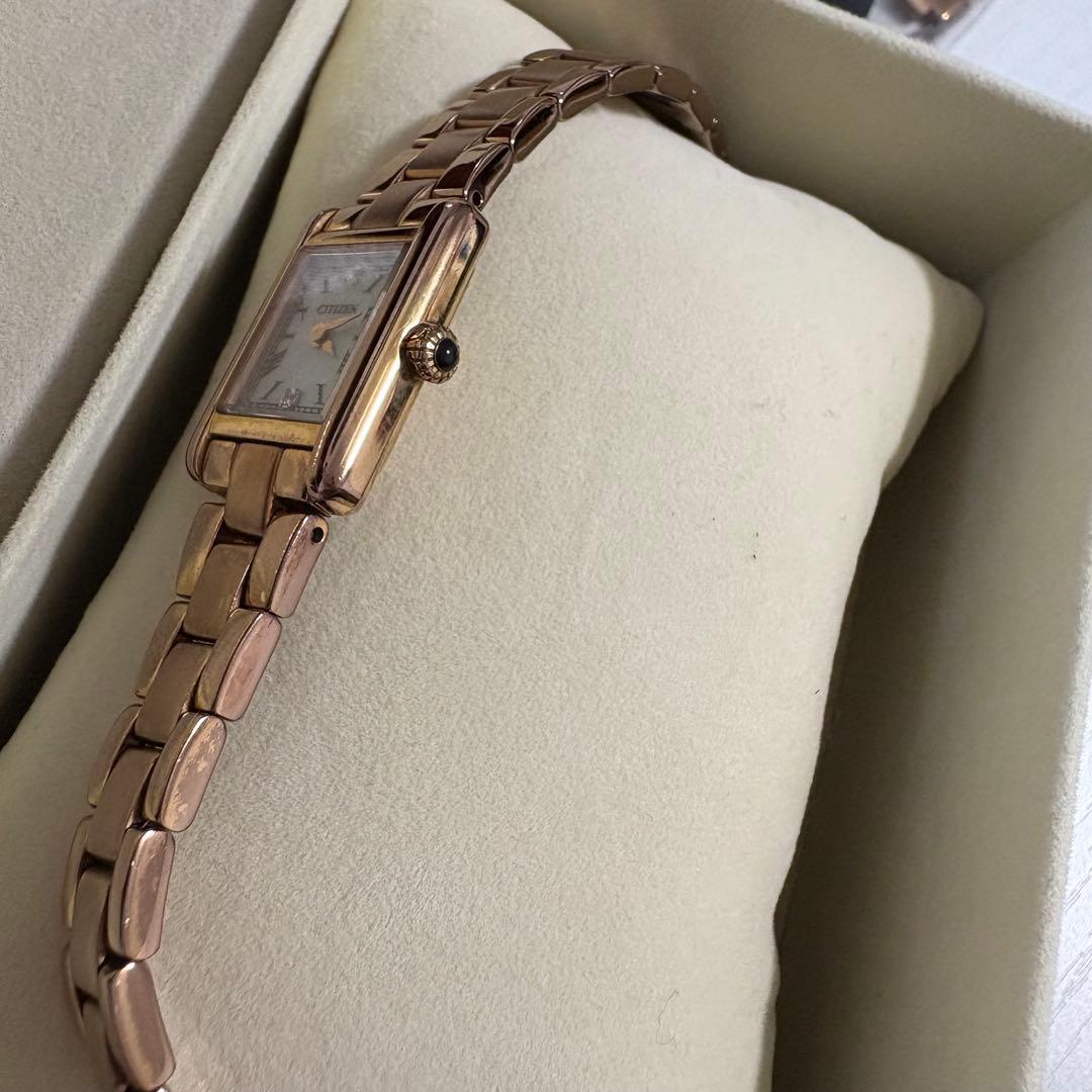 【コメント値引き済！！】kii シチズン エコドライブ ピンクゴールド ダイヤ