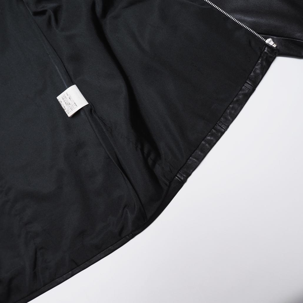 Karl Helmut ラムレザー トラッカージャケット オーバサイズ 黒 L