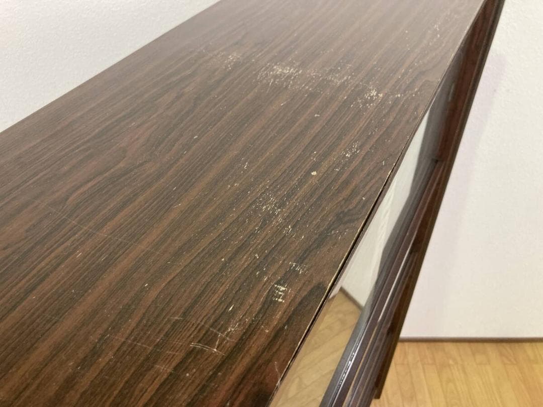 3面ガラス 昭和レトロ おしゃれ 飾り棚 コレクションボックス ショーケース