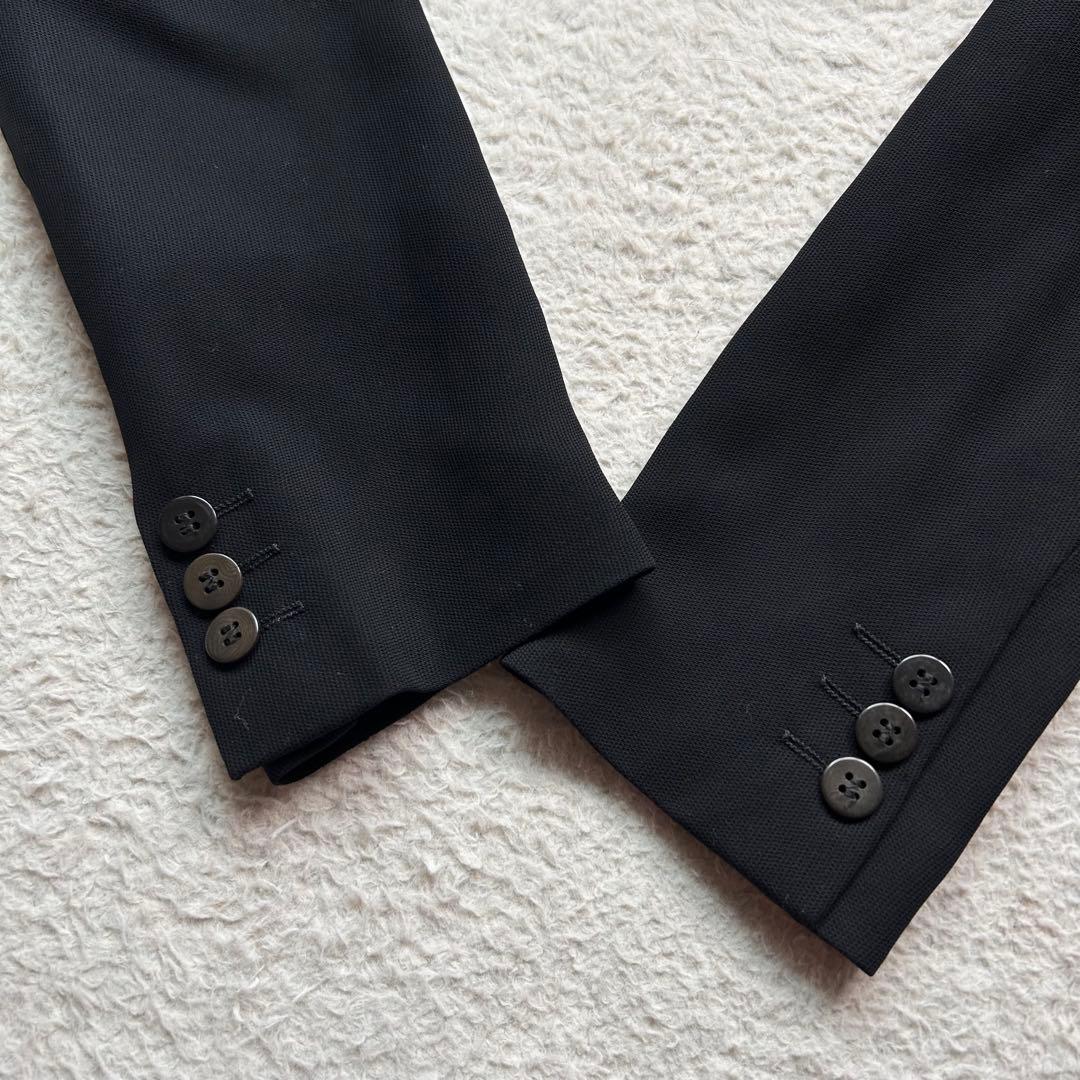 【美品】ジョルジオアルマーニ パンツセットアップ ウール 黒 40 イタリア製