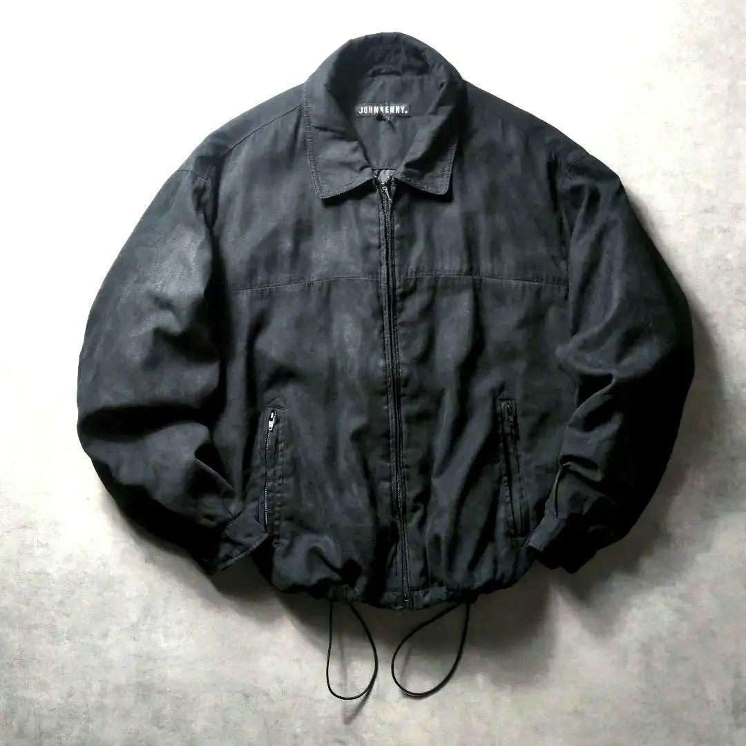 00s JOHNHENRY ピーチスキン 短丈 ドローコード ブルゾン