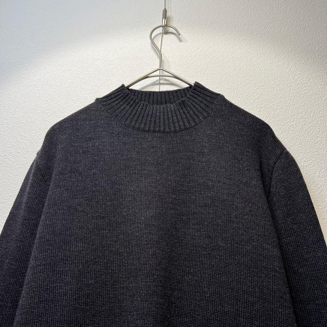 希少 美品 MIU MIU ウール モックネック デザイン 長袖 ニット 40