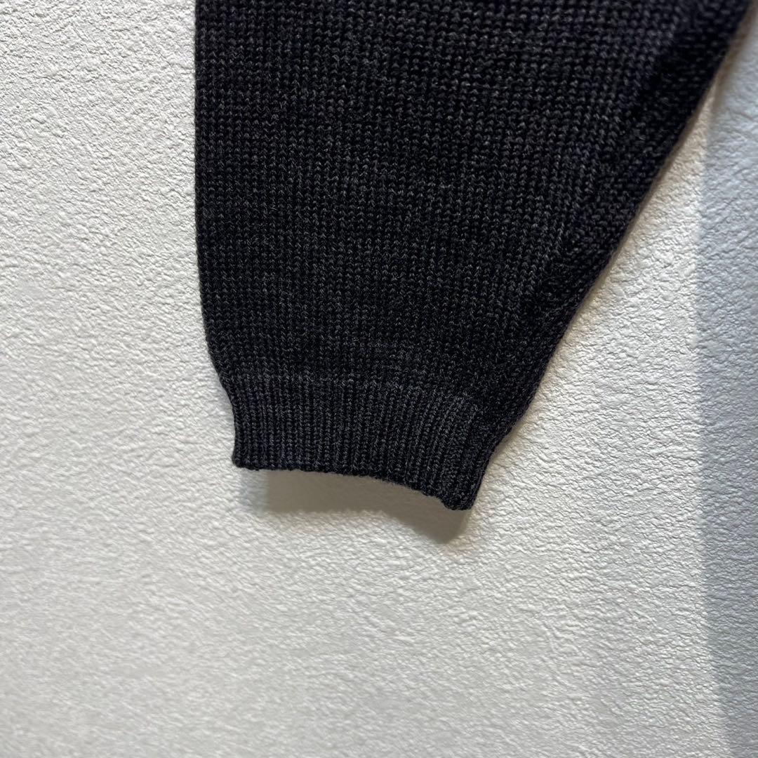 希少 美品 MIU MIU ウール モックネック デザイン 長袖 ニット 40