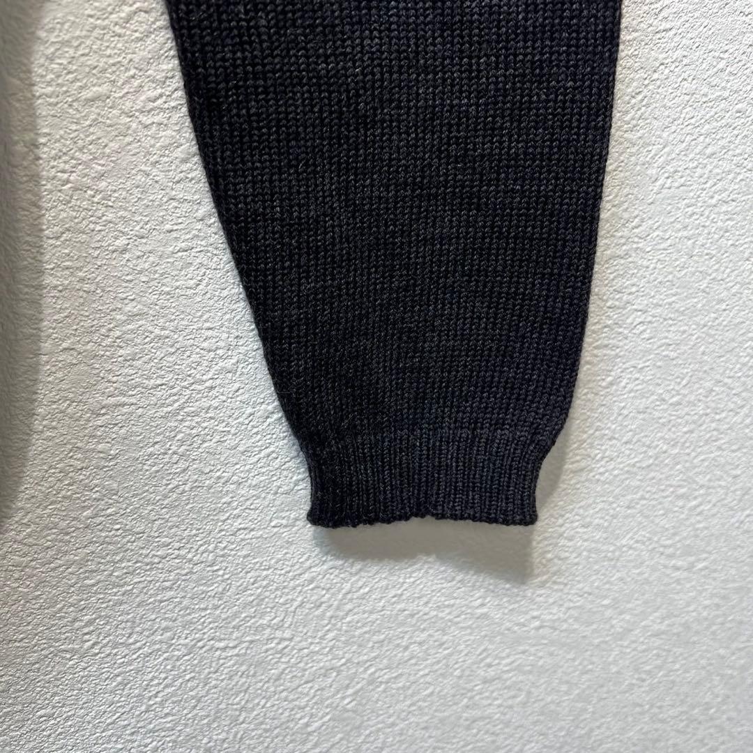 希少 美品 MIU MIU ウール モックネック デザイン 長袖 ニット 40