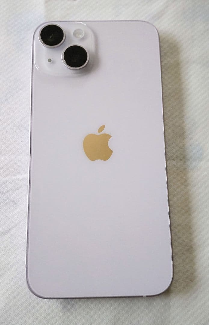美品iPhone14 128GB パープル 充電ケーブル付き バッテリー91%