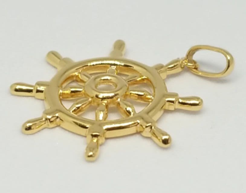 18金(K18)舵型 ペンダントトップ