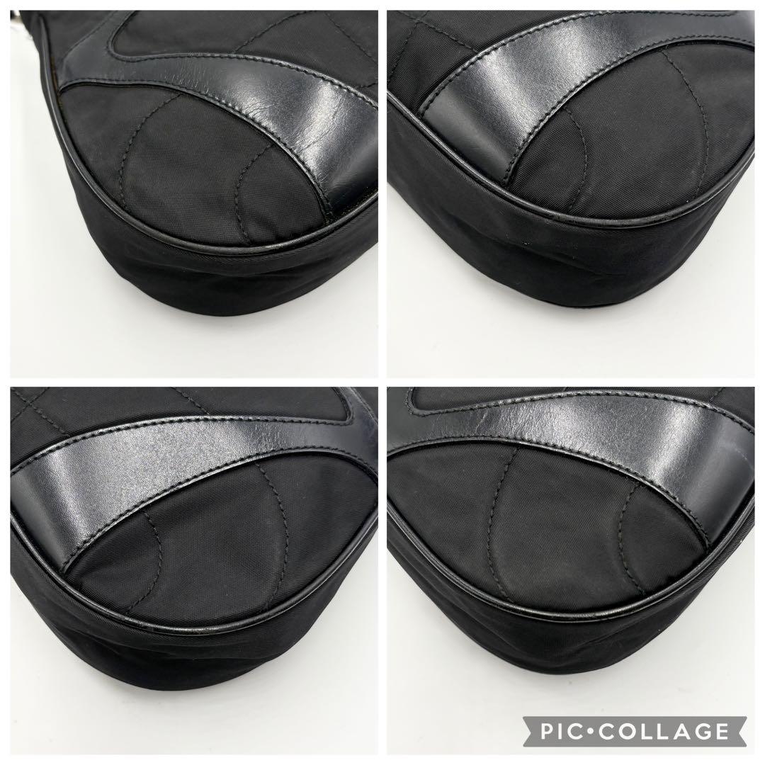 PRADA プラダ アーカイブ ワンショルダーバッグ レザー×ナイロン ロゴ