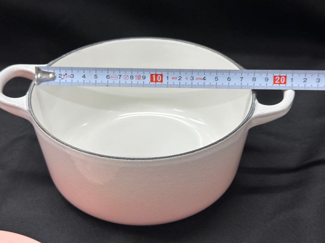 【USED美品】Le Creuset ココットロンド　ピンク　18cm