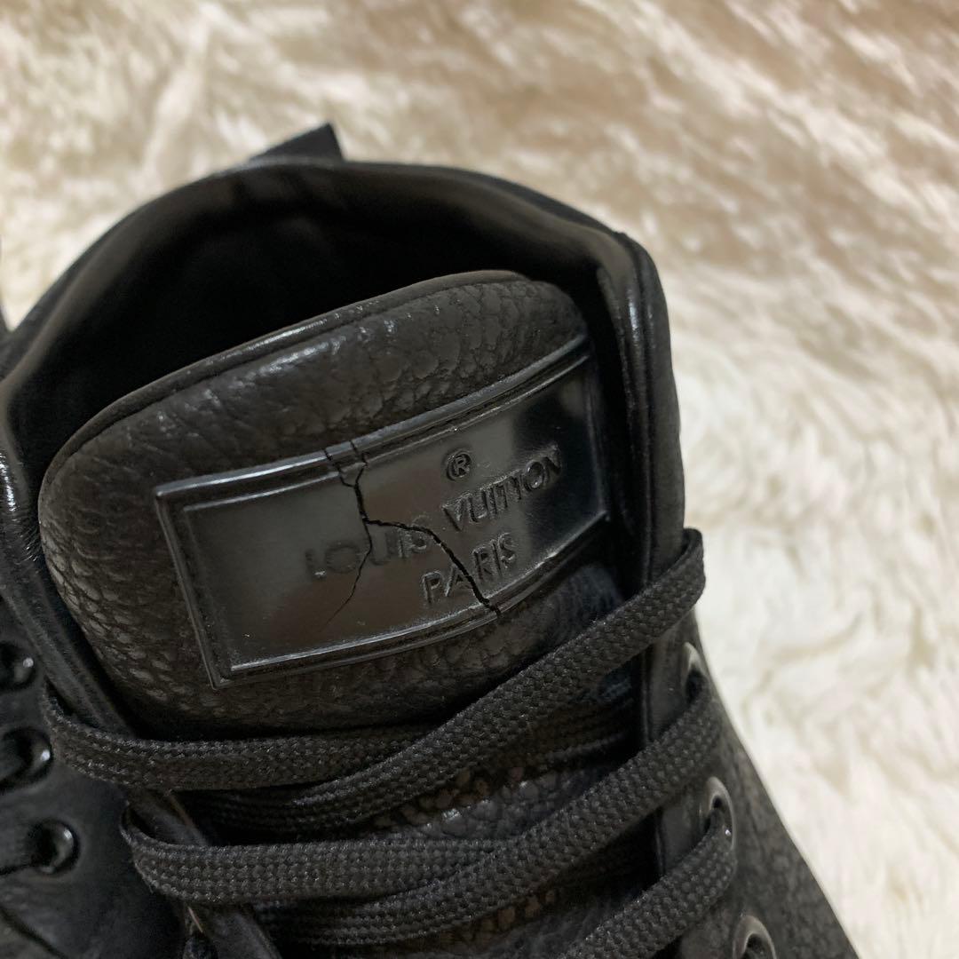 louis vuittonハイカット レザー スニーカー 26cm