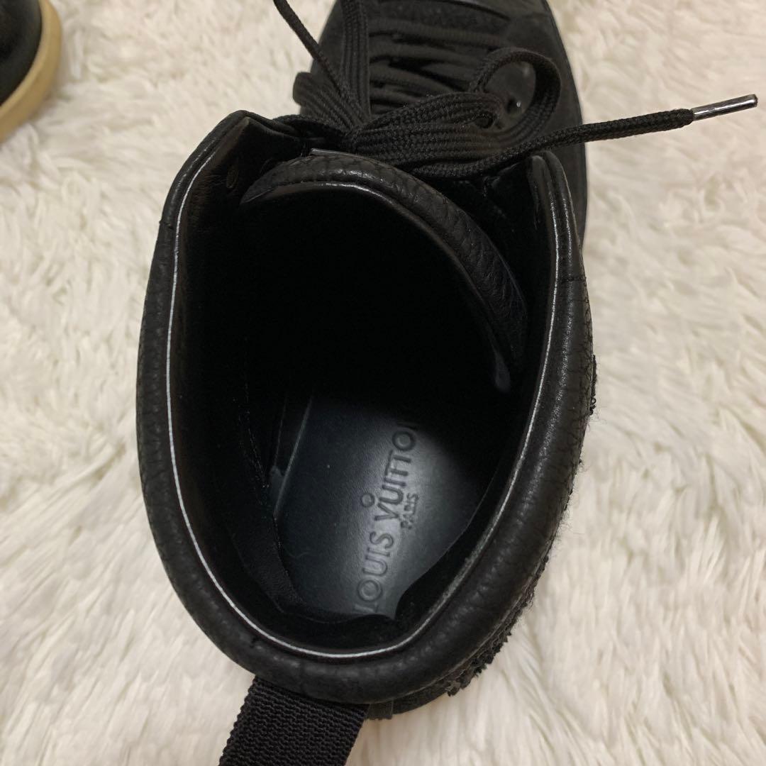 louis vuittonハイカット レザー スニーカー 26cm