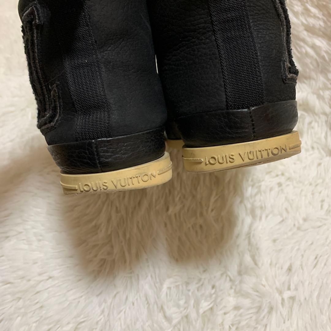 louis vuittonハイカット レザー スニーカー 26cm