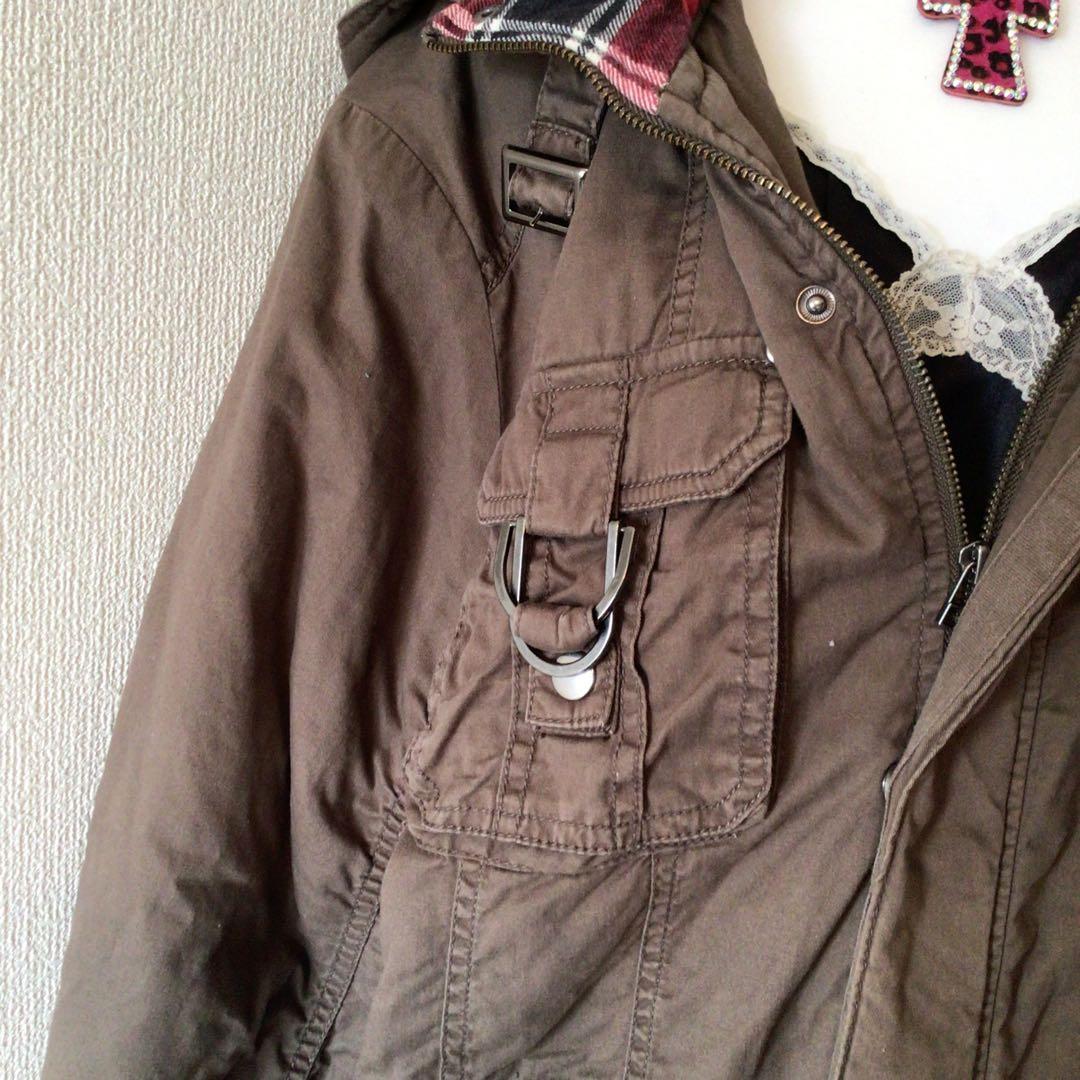 y2k 00s archiveロングジャケット 平成ギャル グランジ　3L