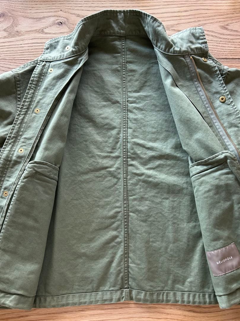 24SS HELIOPOLE エリオポール ミリタリーショートブルゾン