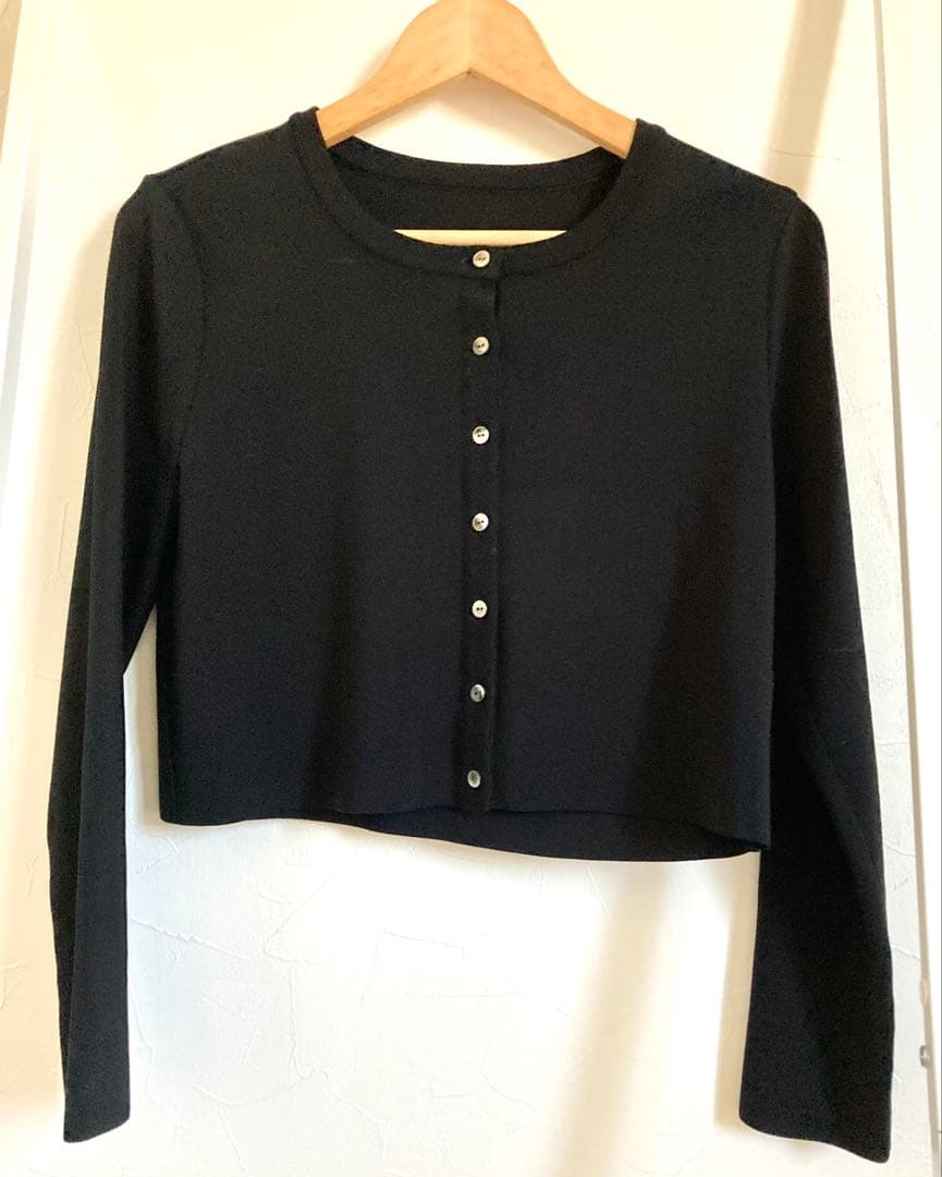 マグノリアコレクション望月順子先生アンサンブルニットカーディガン黒サイズ38