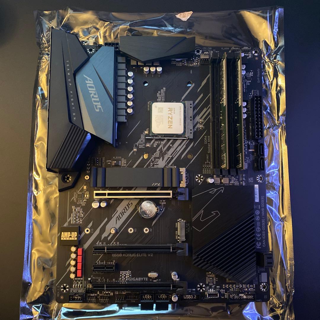 CPU 5800X3D/B550AORUS ELITE V2/DDR4 32GB