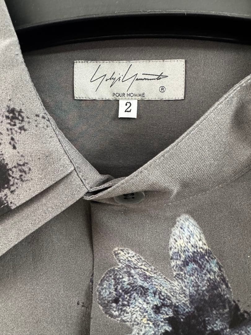 25ssヨウジヤマモト small flowers 3collar shirt