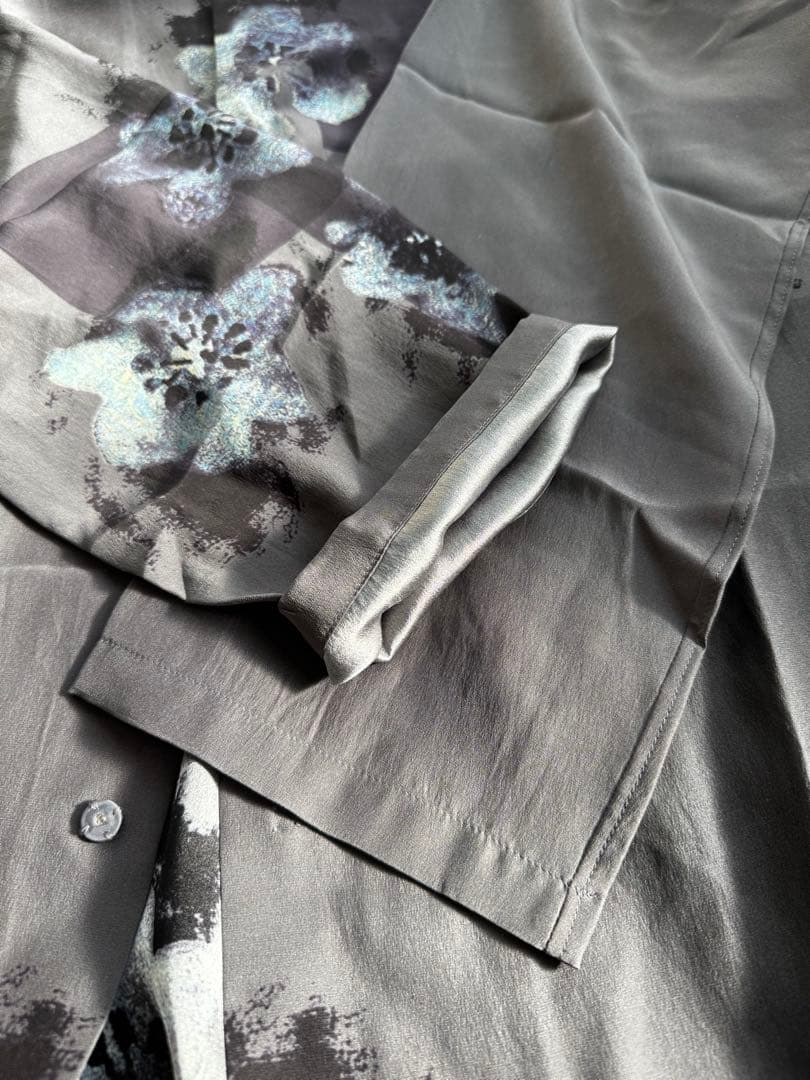 25ssヨウジヤマモト small flowers 3collar shirt