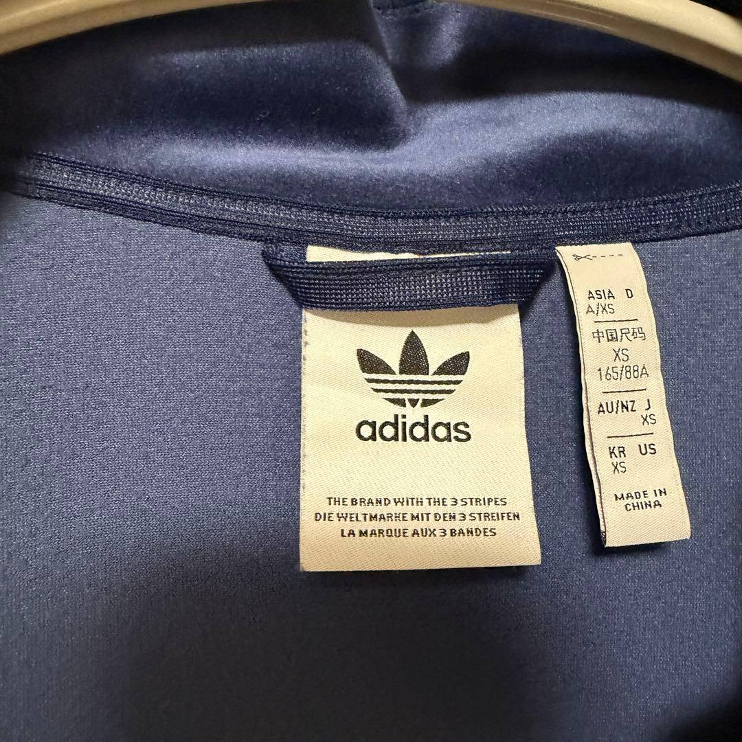 ＊adidas ベロアトラックジャケット　ネイビー　XS ベッケンバウワー