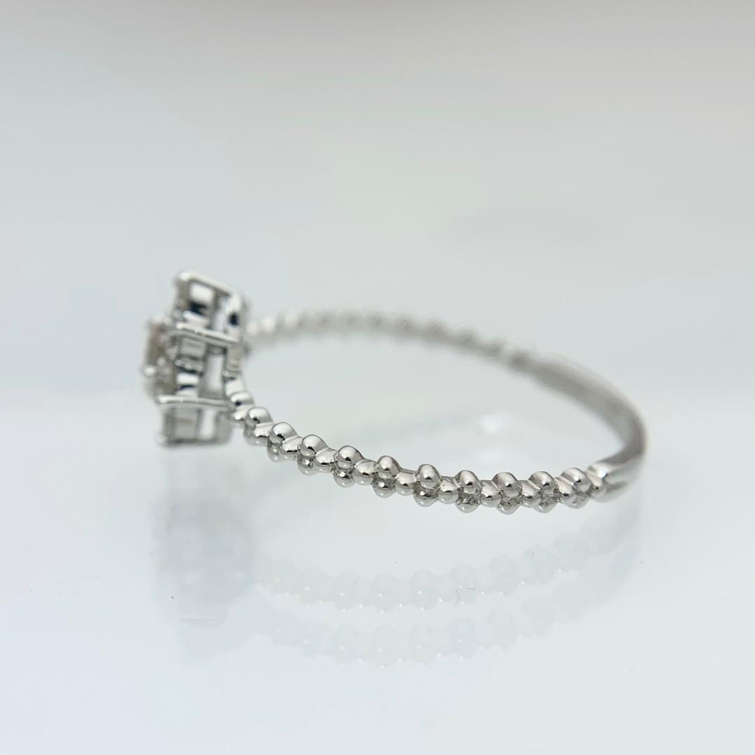 新品 H&C ダイヤモンド リング 0.09ct/0.24ct プラチナ