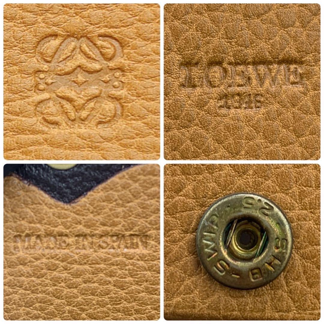 未使用保管品✨ ロエベ ヴィンテージ ケース アナグラム ブラウン レザー