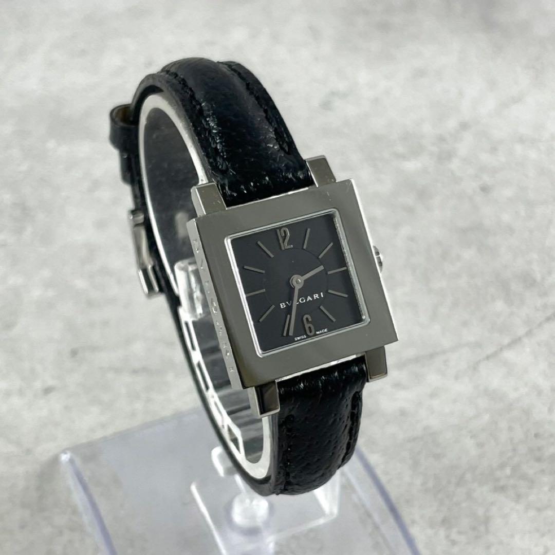 ブルガリ SQ 22 SL ステンレススチール クォーツ腕時計 箱保証書 稼働