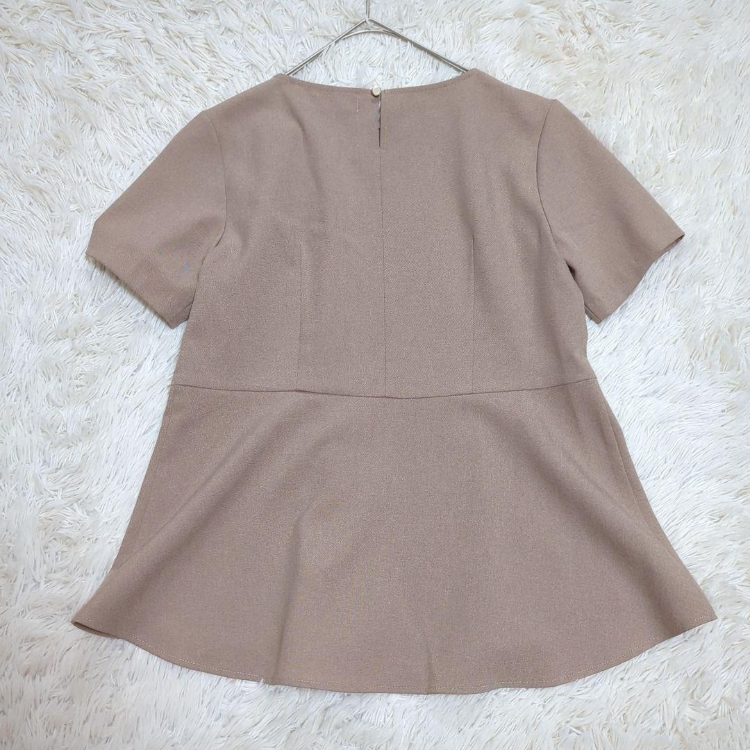 美品 エニィスィス 0 ノーカラー パンツスーツ ブラウス 3点セット ベージュ