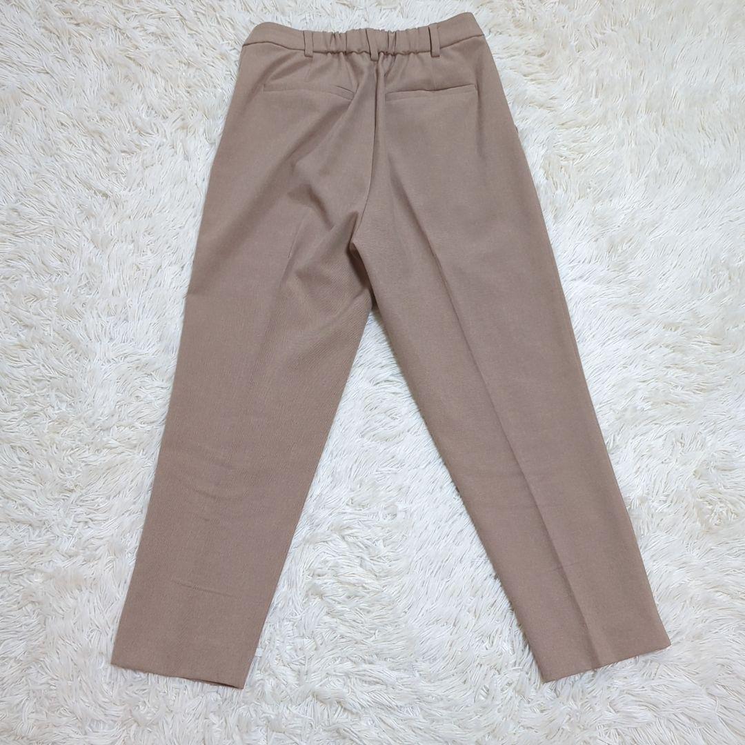 美品 エニィスィス 0 ノーカラー パンツスーツ ブラウス 3点セット ベージュ