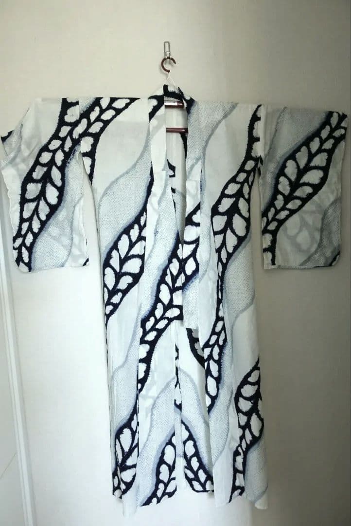 浴衣　有松鳴海絞り　伝統工芸品　変わり縞　綿