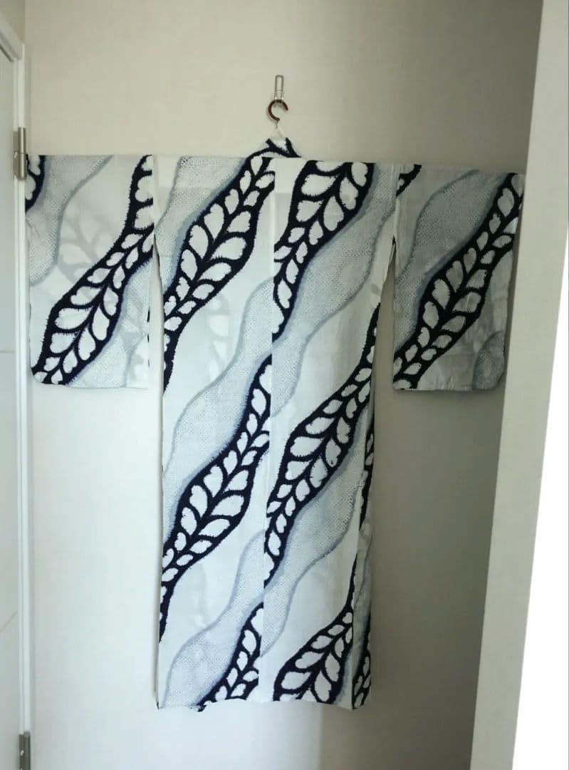 浴衣　有松鳴海絞り　伝統工芸品　変わり縞　綿